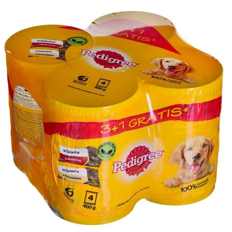 Comida húmeda Pedigree                                 Pollo Ternera 4 x 400 g