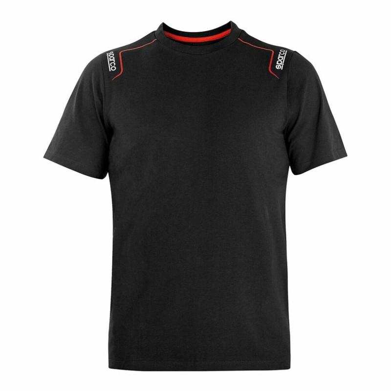 Camiseta de Manga Corta Sparco Tech Stretch Trenton Negro