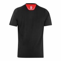 Camiseta de Manga Corta Sparco Tech Stretch Trenton Negro