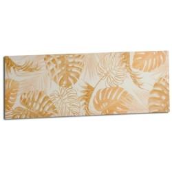 Lienzo Hoja de planta Dorado 90 x 30 x 1,5 cm (12 Unidades)