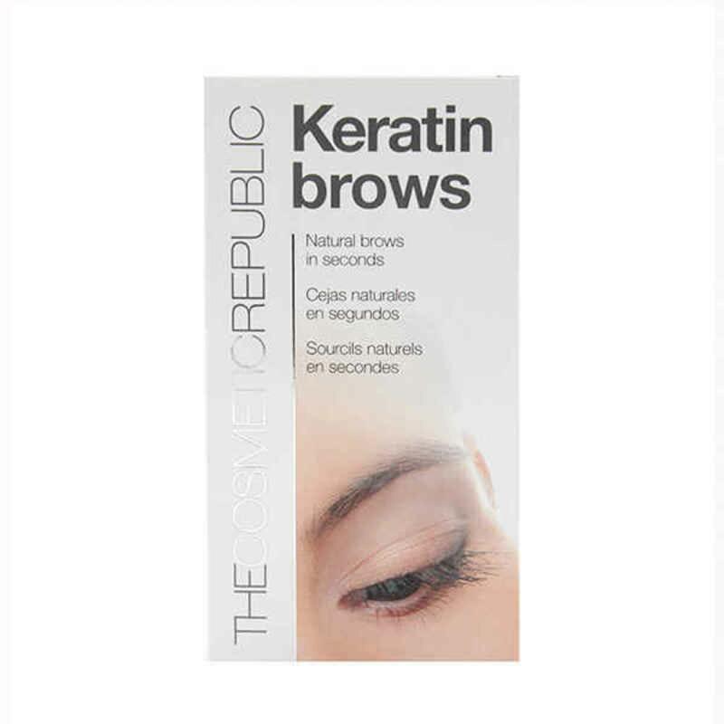 Tratamiento para las Cejas The Cosmetic Republic Keratin Kit Castaño Claro