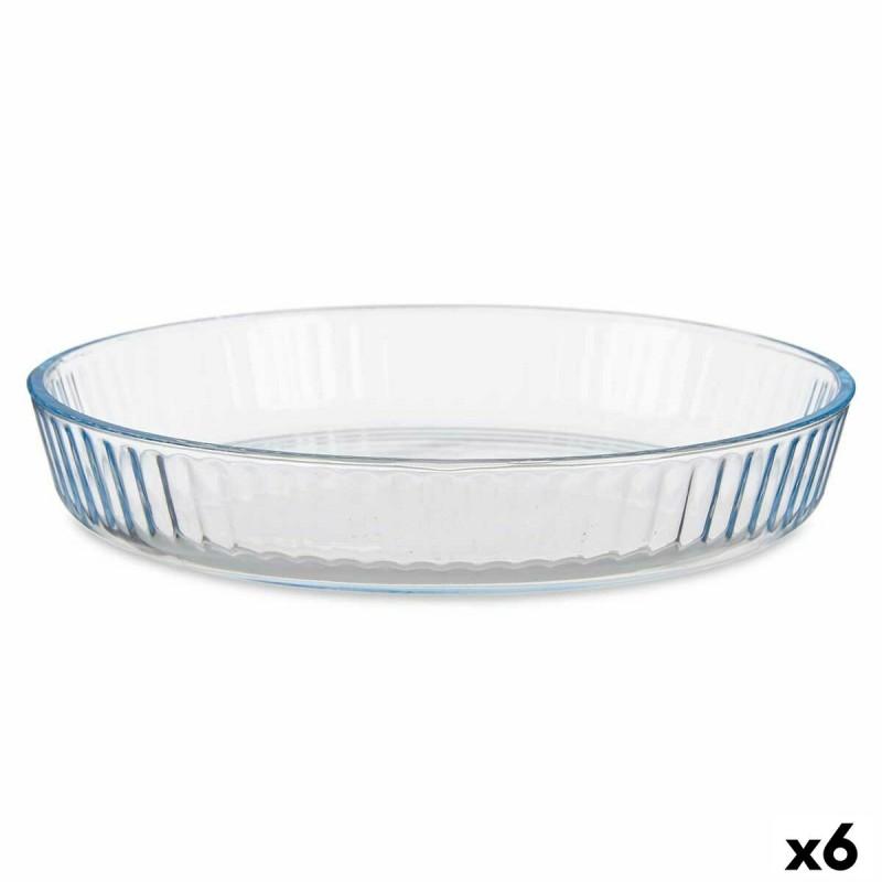 Bandeja para Horno Transparente Vidrio de Borosilicato 25,5 x 4,5 x 25,5 cm (6 Unidades)