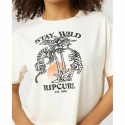 Camiseta de Manga Corta Rip Curl Stay Wild  Blanco