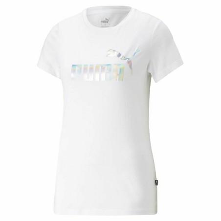 Camiseta de Manga Corta Mujer Puma Ess+ Nova Shine Blanco