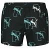 Bañador Hombre Puma Swim Print Cat Logo Negro