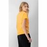 Camiseta de Manga Corta Mujer Champion Crewneck Croptop Amarillo