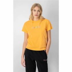 Camiseta de Manga Corta Mujer Champion Crewneck Croptop Amarillo