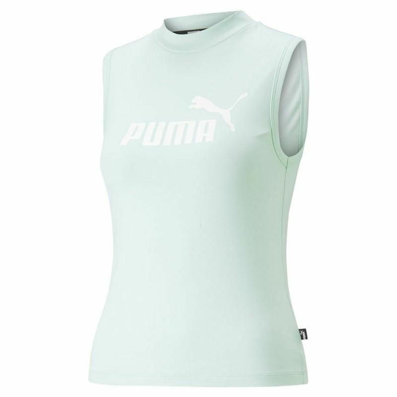 Camiseta para Mujer sin Mangas Puma Slim Logo Tank Aguamarina