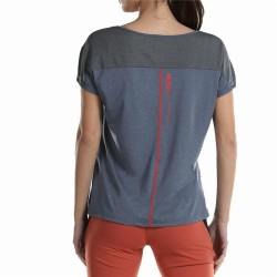 Camiseta de Manga Corta Mujer +8000 Novar  Montaña Gris