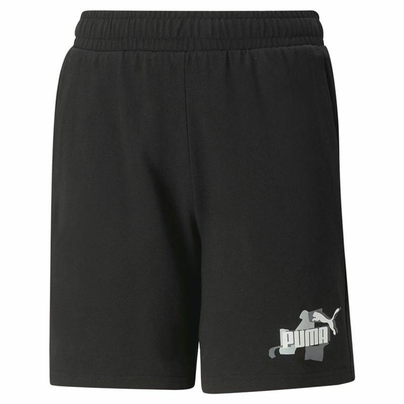 Pantalones Cortos Deportivos para Niños Puma Essentials+ Street Art Negro