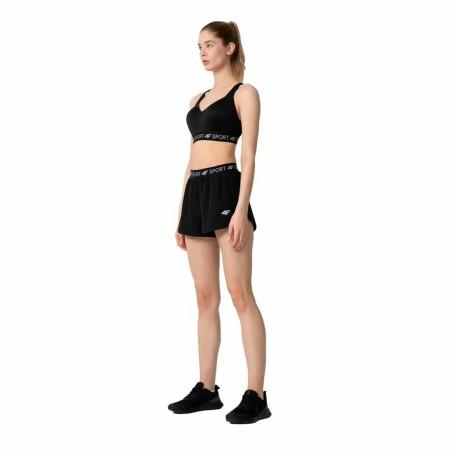 Pantalones Cortos Deportivos para Mujer 4F Quick-Drying Negro