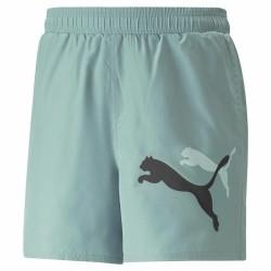 Pantalones Cortos Deportivos para Hombre Puma Ess+ Logo Power Cat For All Time Aguamarina Azul Verde