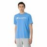 Camiseta de Manga Corta Hombre Champion Crewneck Azul