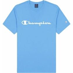 Camiseta de Manga Corta Hombre Champion Crewneck Azul