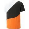 Camiseta Puma Power Cat Naranja Oscuro Hombre