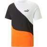 Camiseta Puma Power Cat Naranja Oscuro Hombre