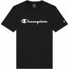 Camiseta de Manga Corta Hombre Champion Crewneck Negro