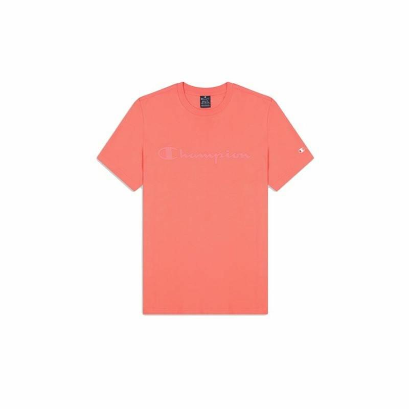 Camiseta de Manga Corta Hombre Champion Crewneck Rosa