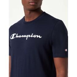 Camiseta de Manga Corta Hombre Champion Crewneck Azul