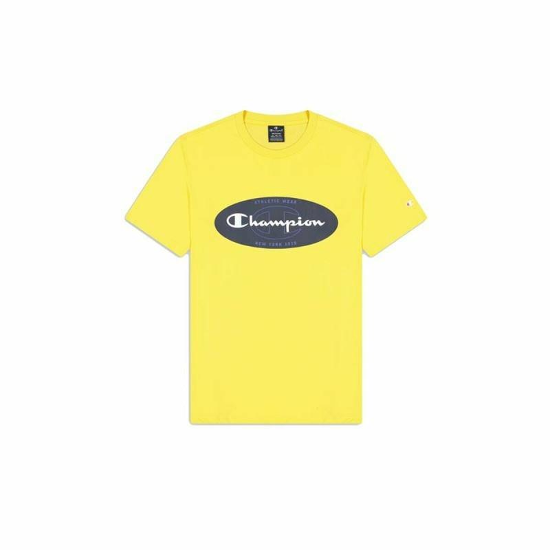 Camiseta de Manga Corta Hombre Champion Crewneck Amarillo