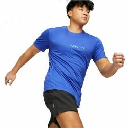 Camiseta de Manga Corta Hombre Puma Run Favorite Logo Azul