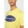 Camiseta de Manga Corta Hombre Champion Crewneck Amarillo