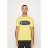 Camiseta de Manga Corta Hombre Champion Crewneck Amarillo