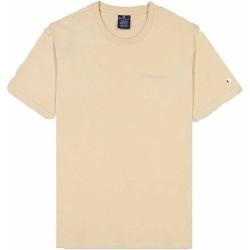 Camiseta de Manga Corta Hombre Champion Crewneck Beige