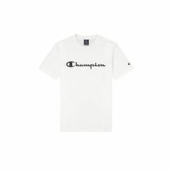 Camiseta de Manga Corta Hombre Champion Crewneck Blanco