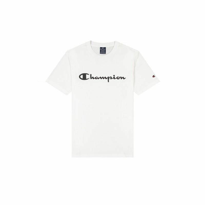 Camiseta de Manga Corta Hombre Champion Crewneck Blanco