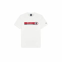 Camiseta de Manga Corta Hombre Champion Crewneck Blanco