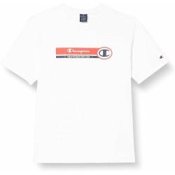 Camiseta de Manga Corta Hombre Champion Crewneck Blanco