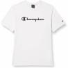 Camiseta de Manga Corta Hombre Champion Crewneck Blanco