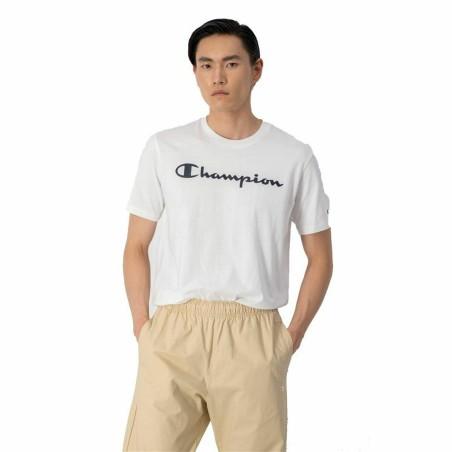 Camiseta de Manga Corta Hombre Champion Crewneck Blanco