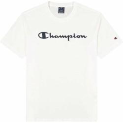 Camiseta de Manga Corta Hombre Champion Crewneck Blanco