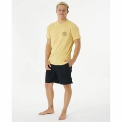 Camiseta Rip Curl Stapler Amarillo Hombre