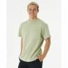 Camiseta Rip Curl Quality Surf Products Verde Hombre