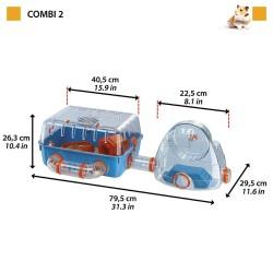 Jaula Ferplast Combi 2 Plástico 79,5 x 29,5 x 29,5 cm