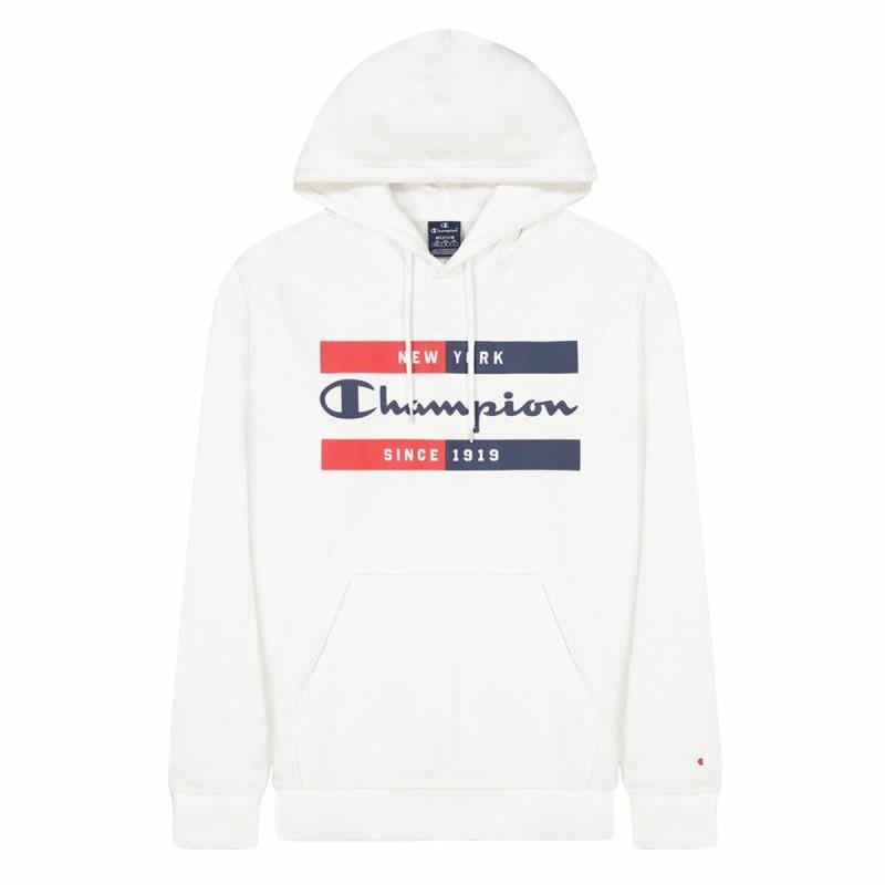 Sudadera con Capucha Hombre Champion New York Blanco