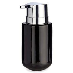 Dispensador de Jabón Negro Plateado Metal Cerámica 350 ml (6 Unidades)