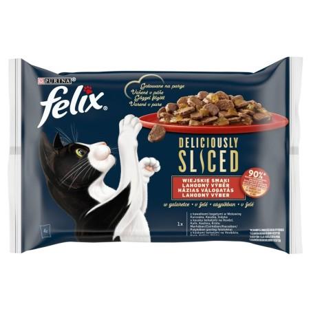 Comida para gato Purina Deliciously Pollo Pavo Ternera Pato 4 x 80 g