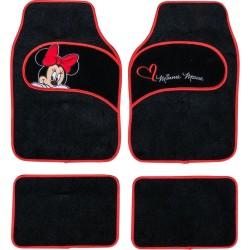 Set de Alfombrillas para Coche Minnie Mouse CZ10339 Negro/Rojo