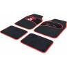 Set de Alfombrillas para Coche Minnie Mouse CZ10339 Negro/Rojo