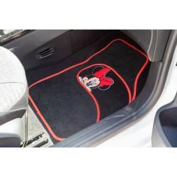 Set de Alfombrillas para Coche Minnie Mouse CZ10339 Negro/Rojo