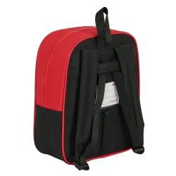 Mochila Escolar Sevilla Fútbol Club Negro Rojo 22 x 27 x 10 cm