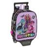 Mochila Escolar con Ruedas Monster High Creep Negro 22 x 27 x 10 cm