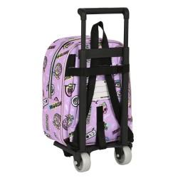 Mochila Escolar con Ruedas Monster High Best boos Lila 22 x 27 x 10 cm