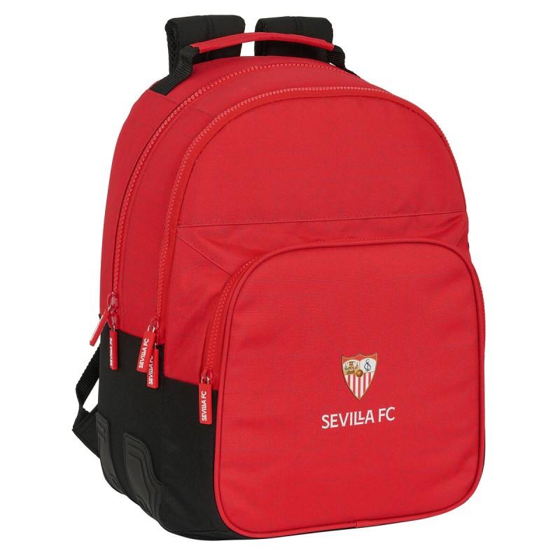 Mochila Escolar Sevilla Fútbol Club Negro Rojo 32 x 42 x 15 cm