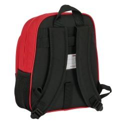 Mochila Escolar Sevilla Fútbol Club Negro Rojo 28 x 34 x 10 cm