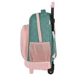 Mochila Escolar con Ruedas Santoro Swan lake Gris Rosa 32 x 45 x 21 cm